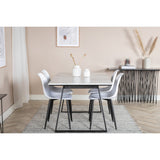 Estelle, Polar Rektangulär matgrupp Svart, vit, Svart, vit, 140 x 90