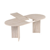 Amadeus Utdragbart matbord Travertine
