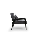 Kigali (77 x 90 x 84 cm) Grå Öronlappsfåtölj