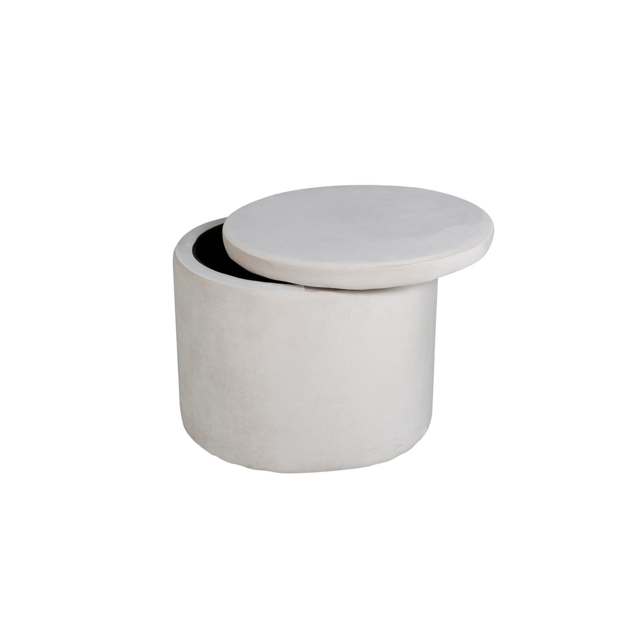 Dunken Puff Beige, Polyestersammet