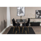 Dipp, Polar Rund matgrupp Svart,Guld, Svart,Guld, 120 x 85