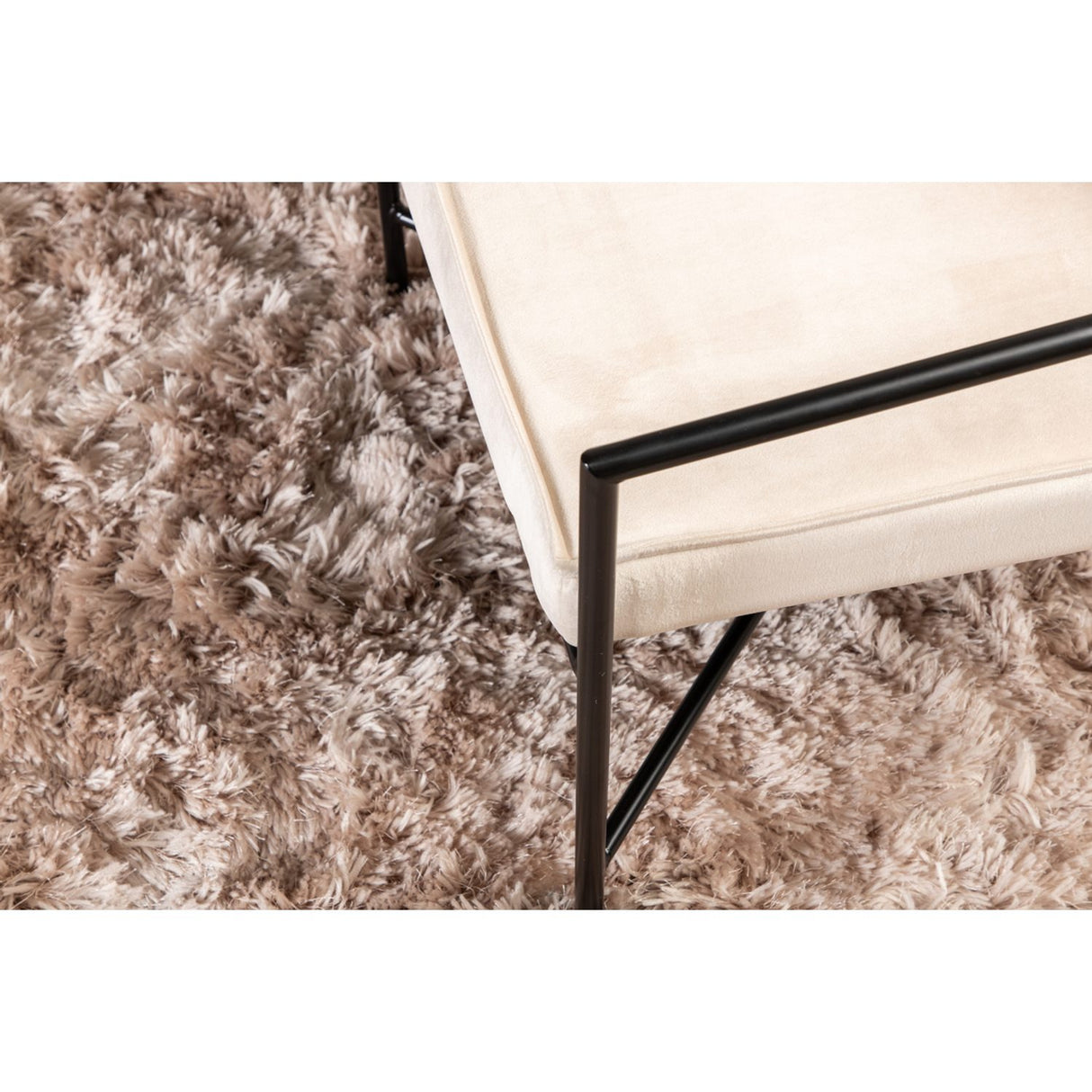 Rakel Fåtölj Beige, Polyestersammet