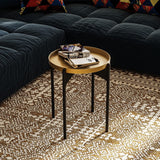 Tbilisi II (44 x 57 x 44 cm) Soffbord Svart guld