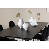 Ellis, Polar Rektangulär matgrupp Svart,Silver, Svart, 230 x 85