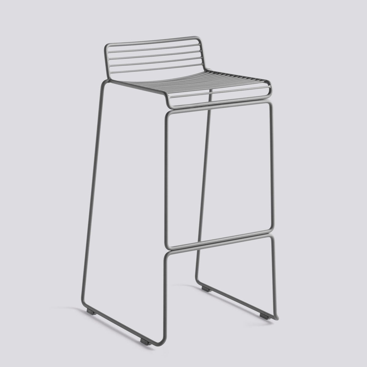 Hee 75 cm Barpall Asphalt grey – pulverlackerat stål