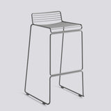 Hee 75 cm Barpall Asphalt grey – pulverlackerat stål