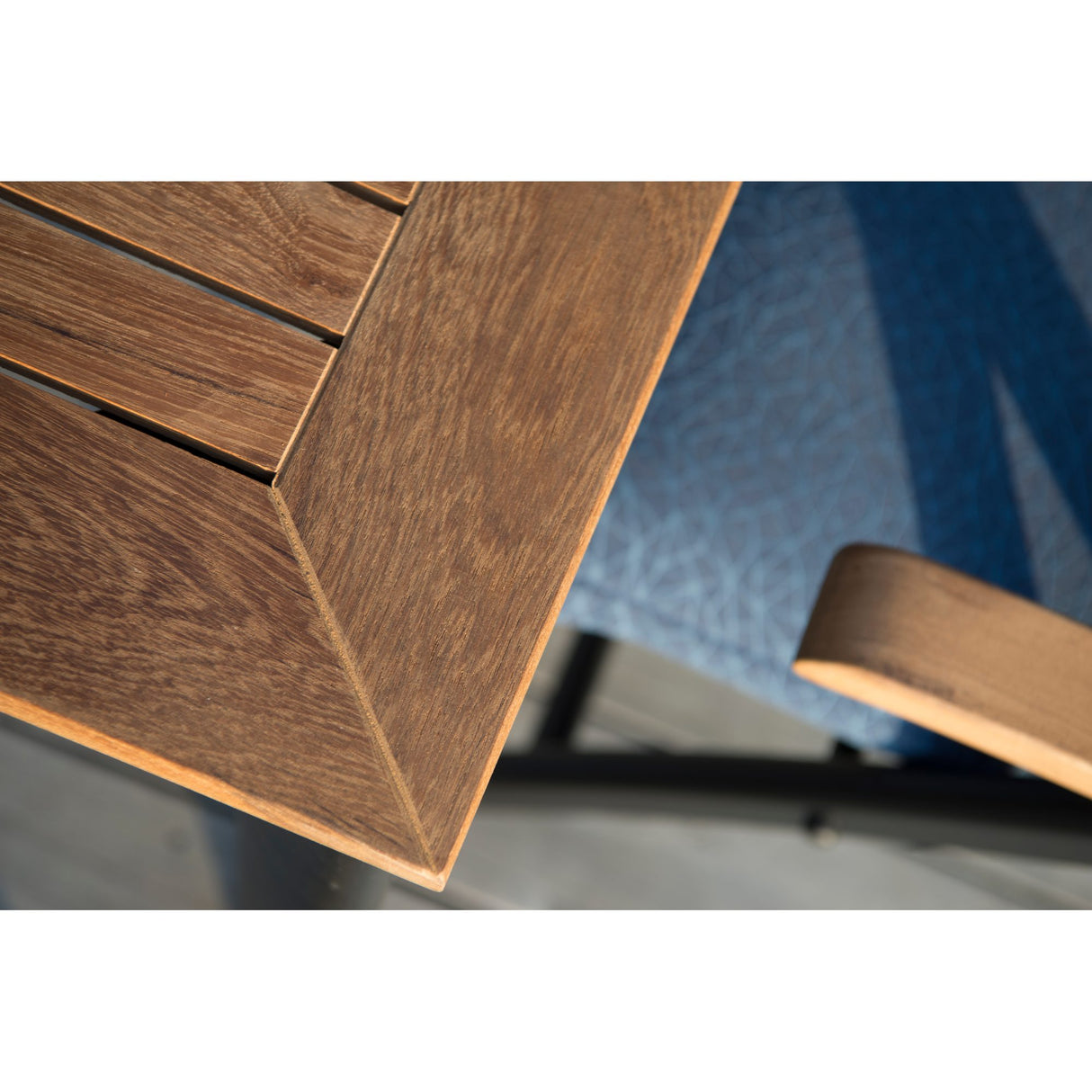Nydala Utebord 96x150/200 cm Svart/Teak