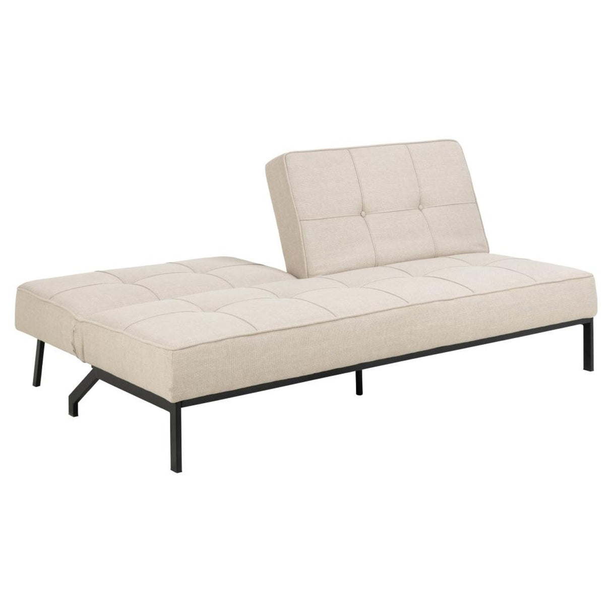 Perugia Bäddsoffa 87x198x95 cm Basel tyg Beige