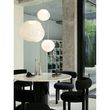 Melt Trio Round Pendelsystem LED Opalescent, Silver