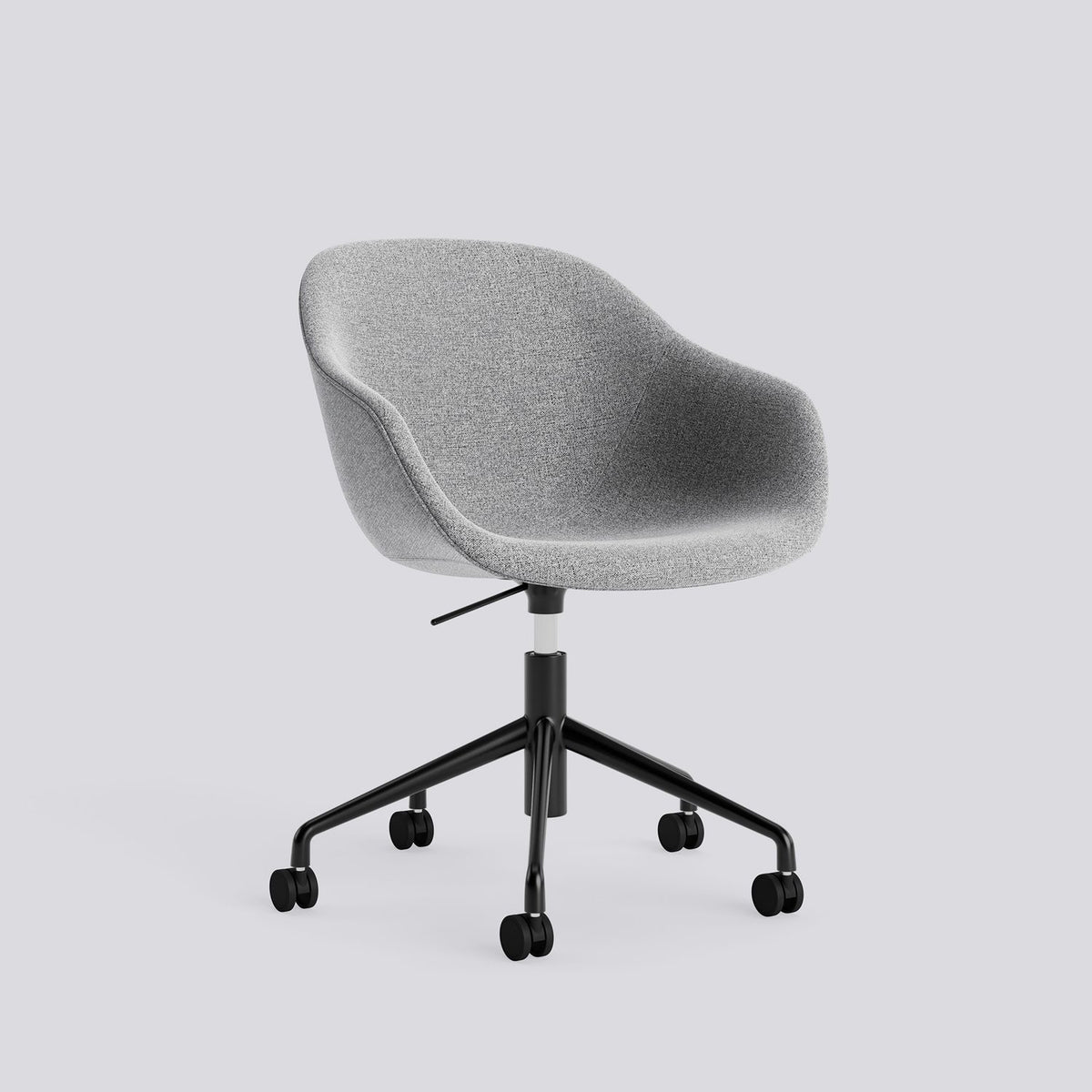 AAC 253 Kontorsstol Hallingdal 130, Black – pulverlackerad aluminium