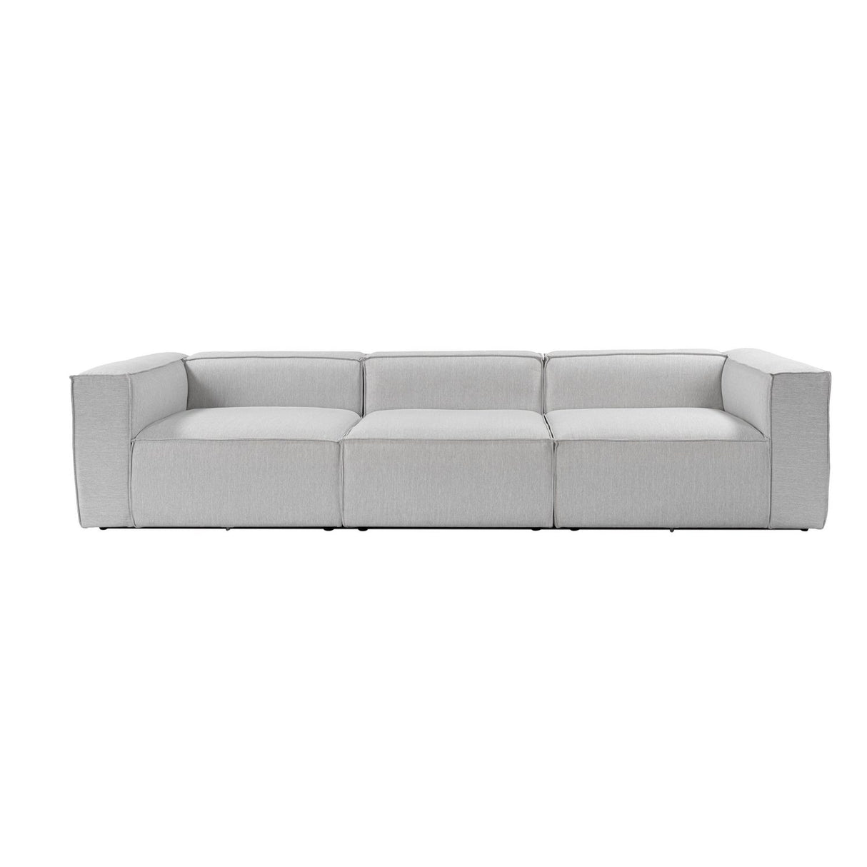 Accra 3-sits (110 x 108 x 230 cm) Ljusgrå 3-sitssoffa