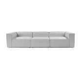 Accra 3-sits (110 x 108 x 230 cm) Ljusgrå 3-sitssoffa