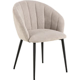 Menton Matstol med Armstöd Caso tyg Beige