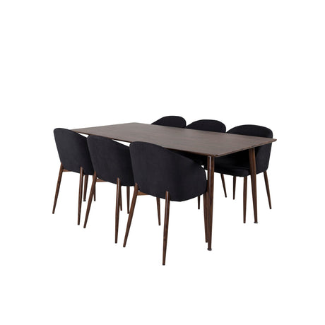 Rektangulär matgrupp