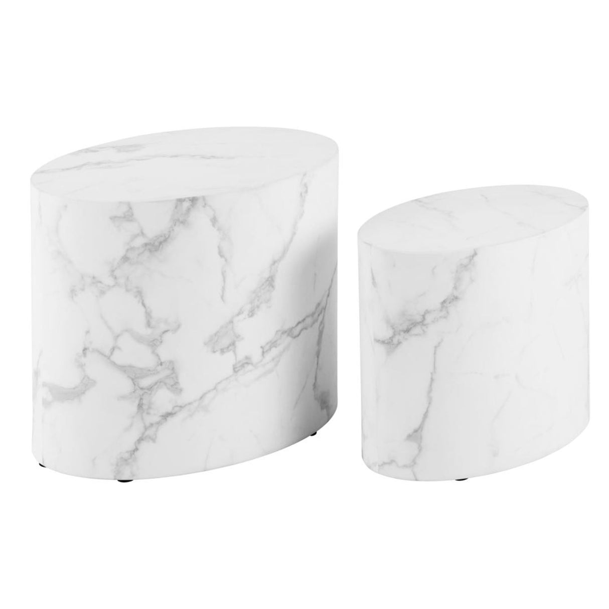 Cenon Soffbord 40x33x48 cm Carrara-marmor