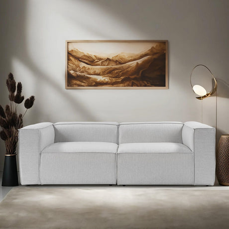 Rotorua 2-sits (110 x 108 x 140 cm) Ljusgrå 2-sitssoffa