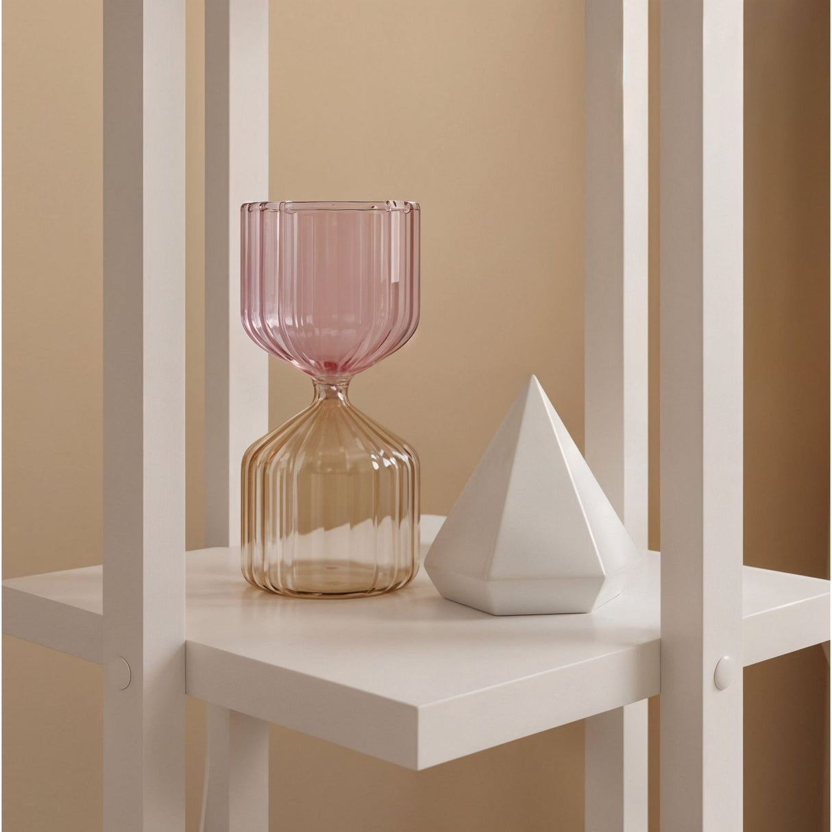 Dakar (21 x 21 cm) Golvlampa Vit Natur