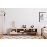 Malmö Valnöt / Beige (180 x 45 x 37 cm) TV-bänk