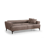 Jakarta (230 x 95 x 77 cm) 3-sits bäddsoffa Ljusbrun