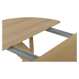 Alver Matbord Vitpigmenterad, Med 2 tillägg, 130 cm