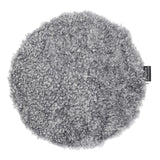 Curly Rund Sittplätt Charcoal Grey Silver