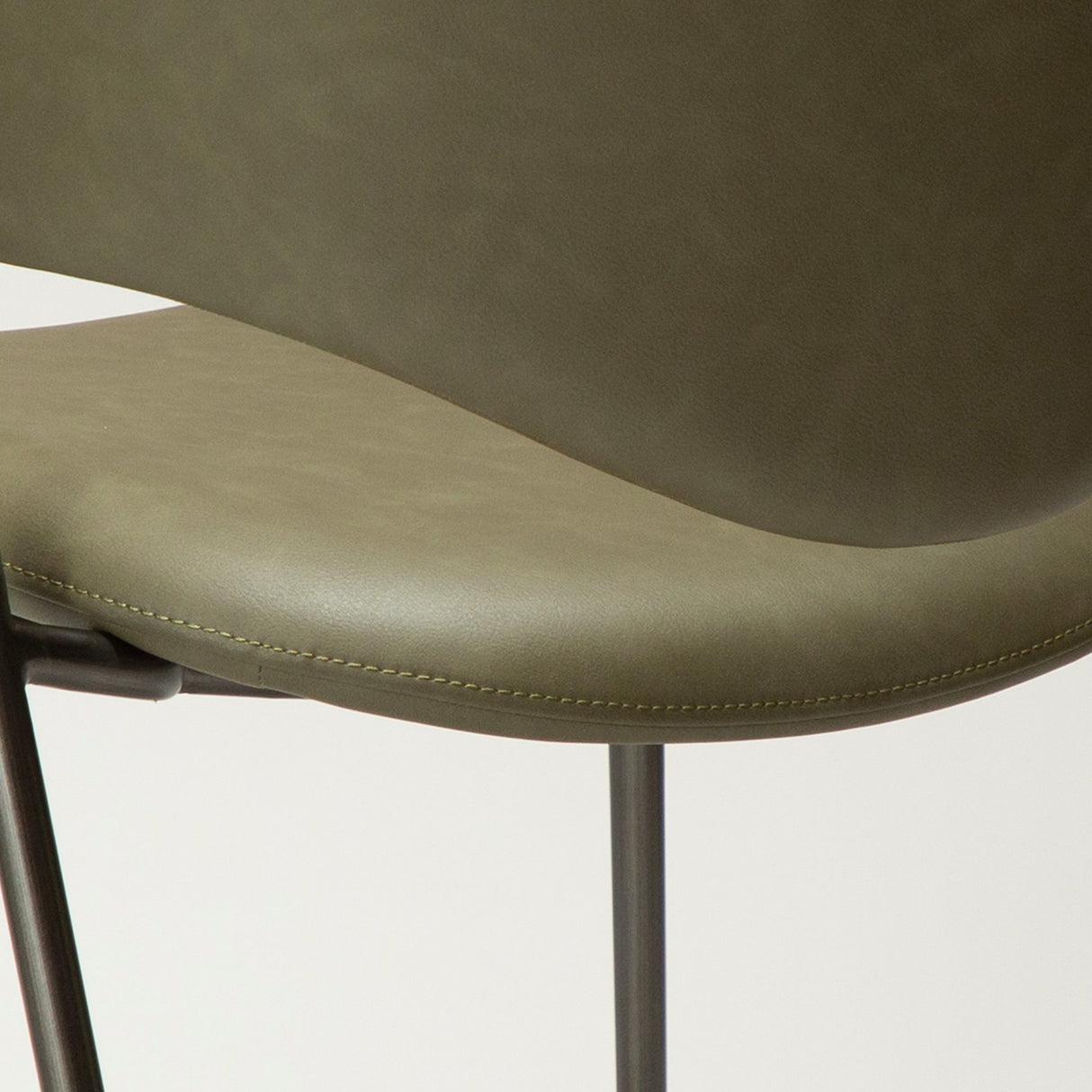 Zone Stol Dark Olive Art.Leather