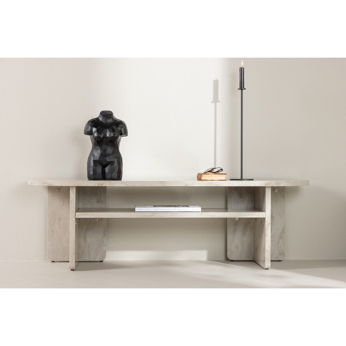 Ålesund TV-bänk Beige, 40 x 42