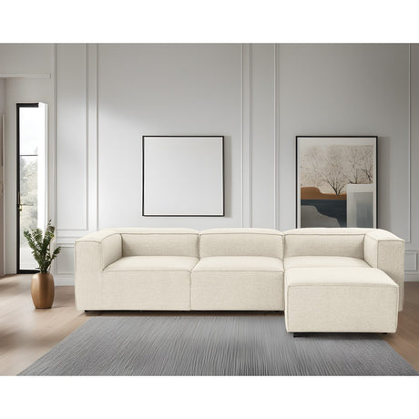 Fora (297 x 66 x 190 cm) Hörnsoffa Ecru