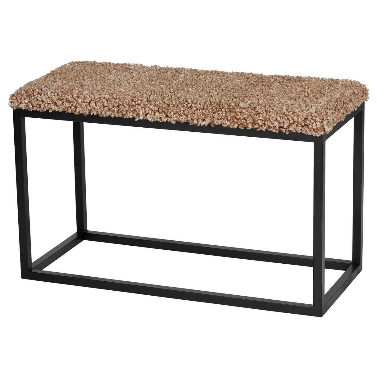 Palle Lumme 80x35x50 cm Bänk med Sittdyna Sahara/Black