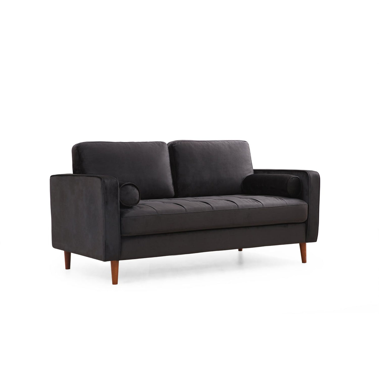 Verona (175 x 90 x 70 cm) 2-sitssoffa Svart ek