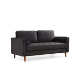 Verona (175 x 90 x 70 cm) 2-sitssoffa Svart ek