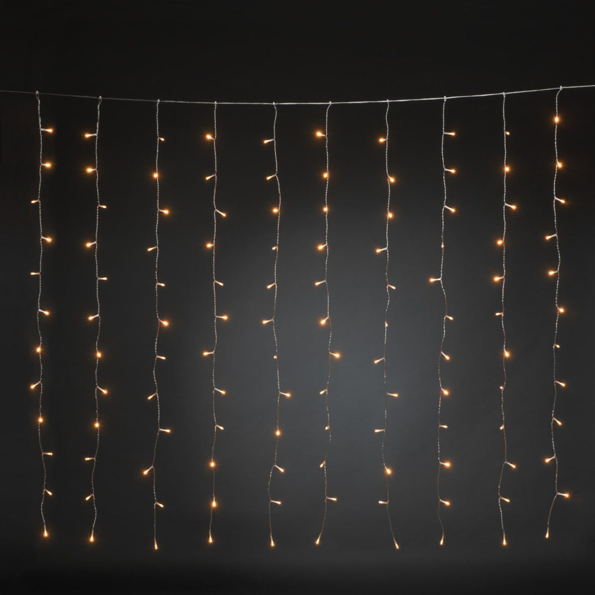 Gardin 140x120cm LED Ljusslinga Inomhus Varmvit