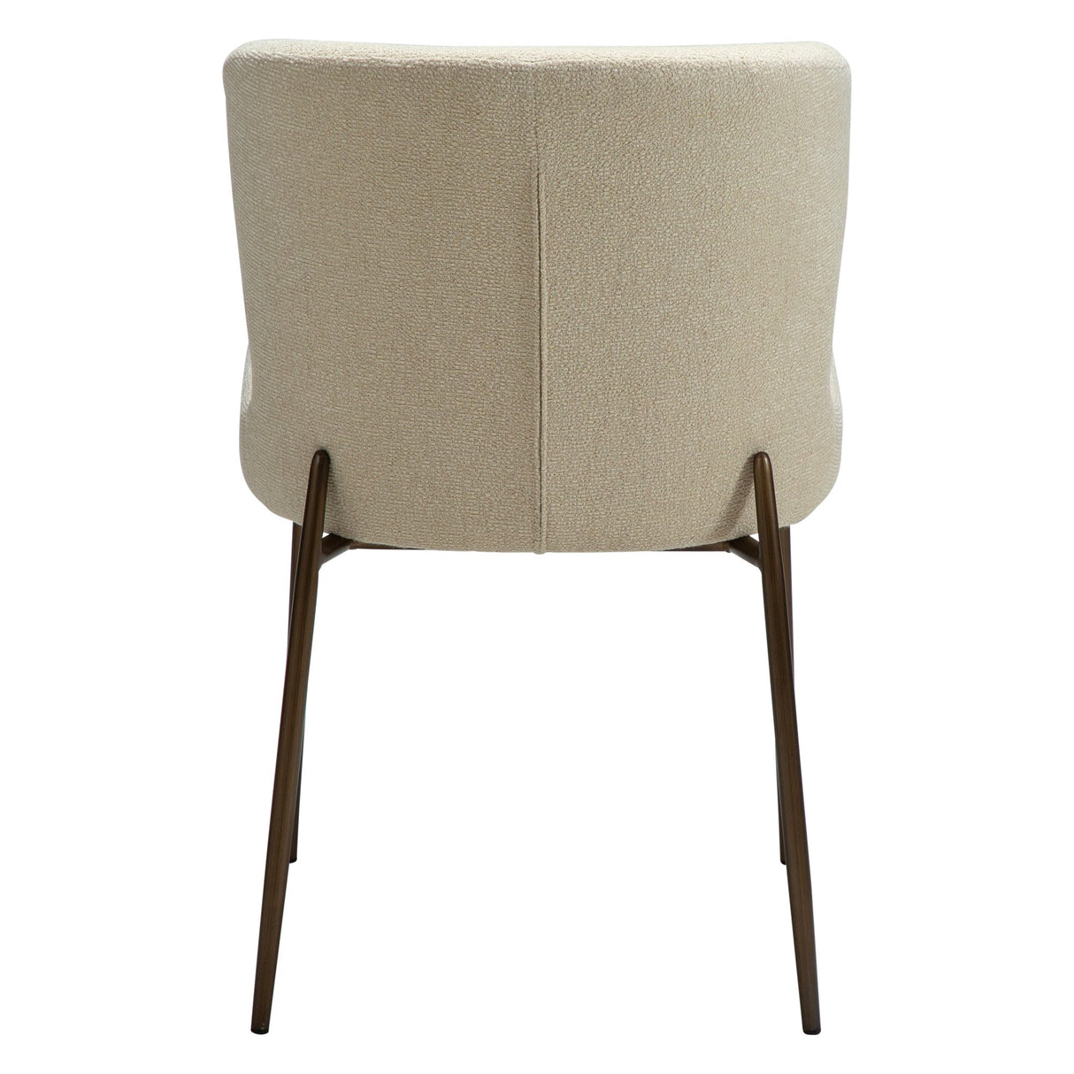 Glam Stol Frosted Almond, Antique Brass