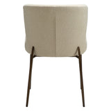 Glam Stol Frosted Almond, Antique Brass