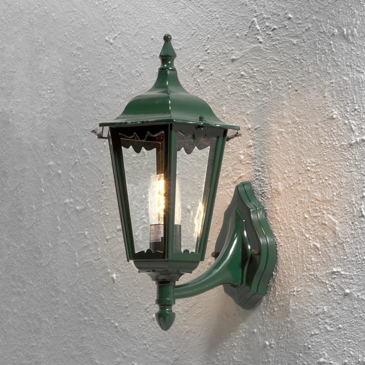 Firenze E27 Stor Vägglampa Ute Upp, Vit