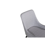 Plaza Matstol Svart,Grå, Polyester, 58 x 86 x 49