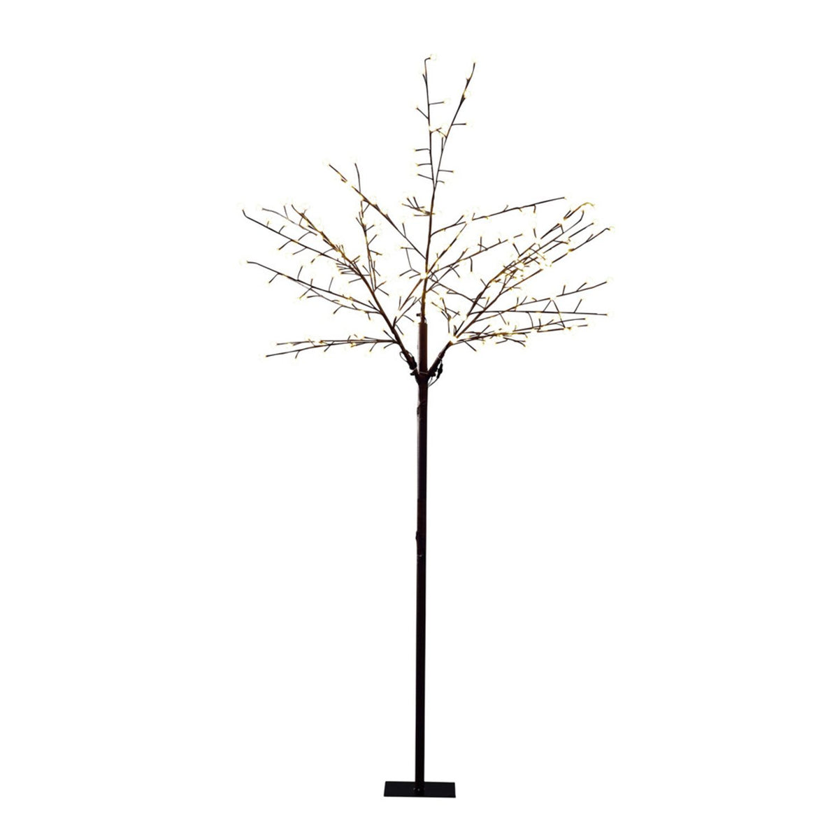 Brunt Träd 250 cm Cherry LED Ljusdekoration Ute