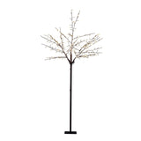 Brunt Träd 250 cm Cherry LED Ljusdekoration Ute