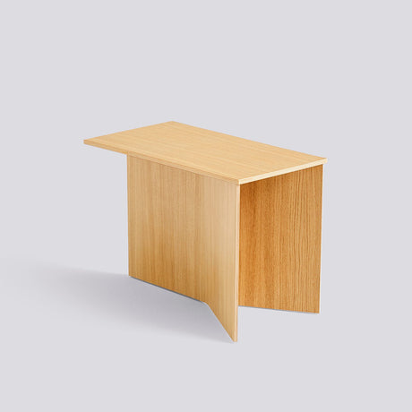 Slit avlångt L49,5 × B27,5 × H35,5 cm Sidobord ekfaner med vattenbaserad lack