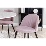 Estelle, Velvet Rund matgrupp Svart, Dusty Pink, Svart,Vit, ⌀106
