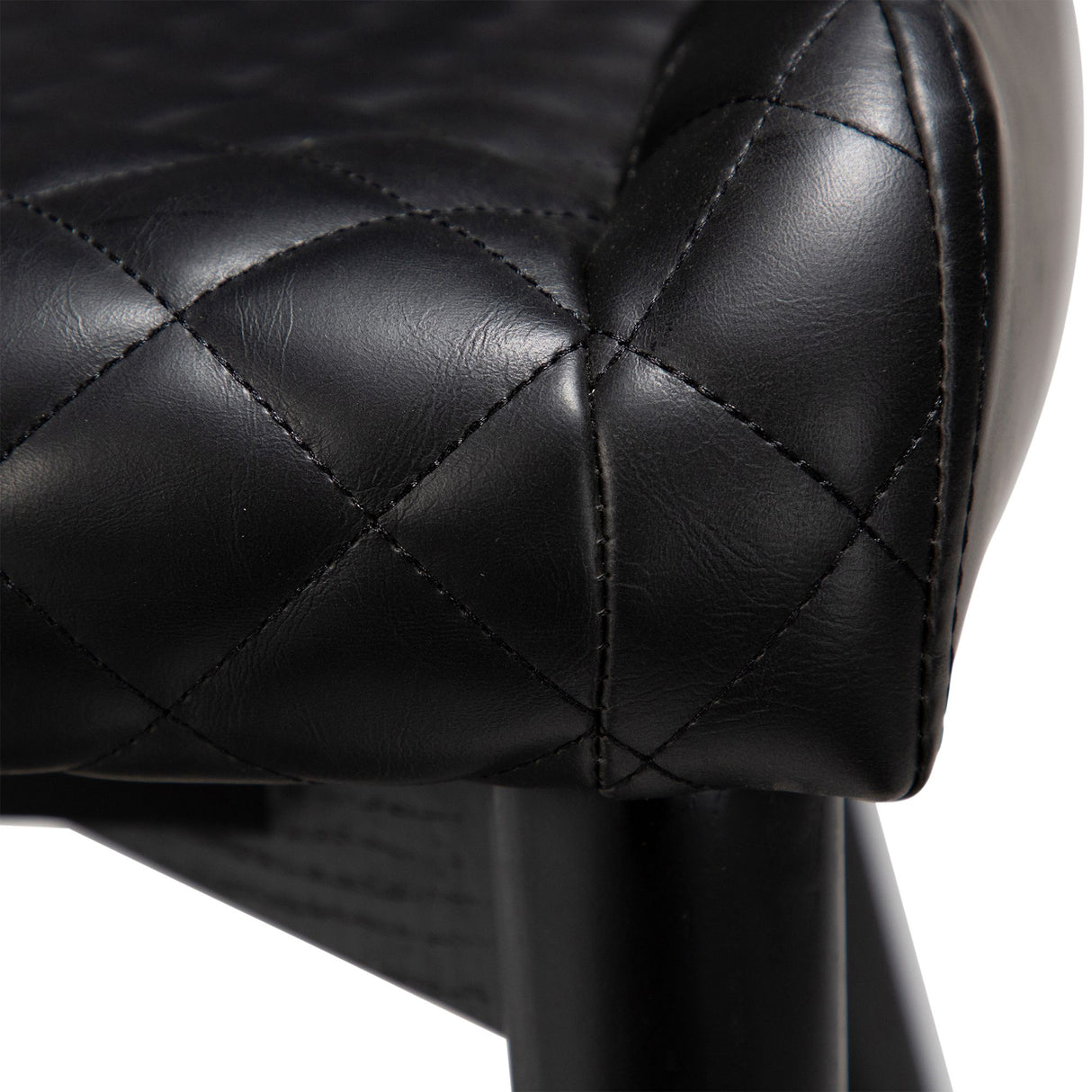 Vetro Stol Vintage Black Art.Leather, Black Oak