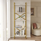 Asmara Bokhylla Marmor / Guld