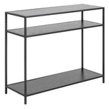 Seaford Konsolbord 79x100x35 cm Svart aska