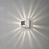 Pescara Fyrkant HP-LED 3W Vägglampa Ute Vit