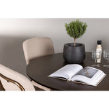 Kaseidon, Seda Rund matgrupp Beige, brun, Mörkbrun, ⌀100