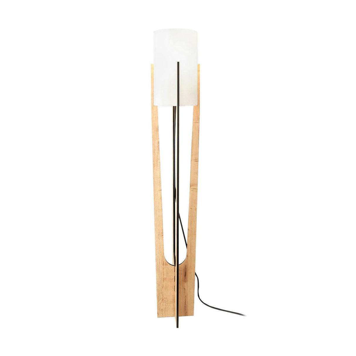 Minimalistisk (H 135 cm) Golvlampa Ek