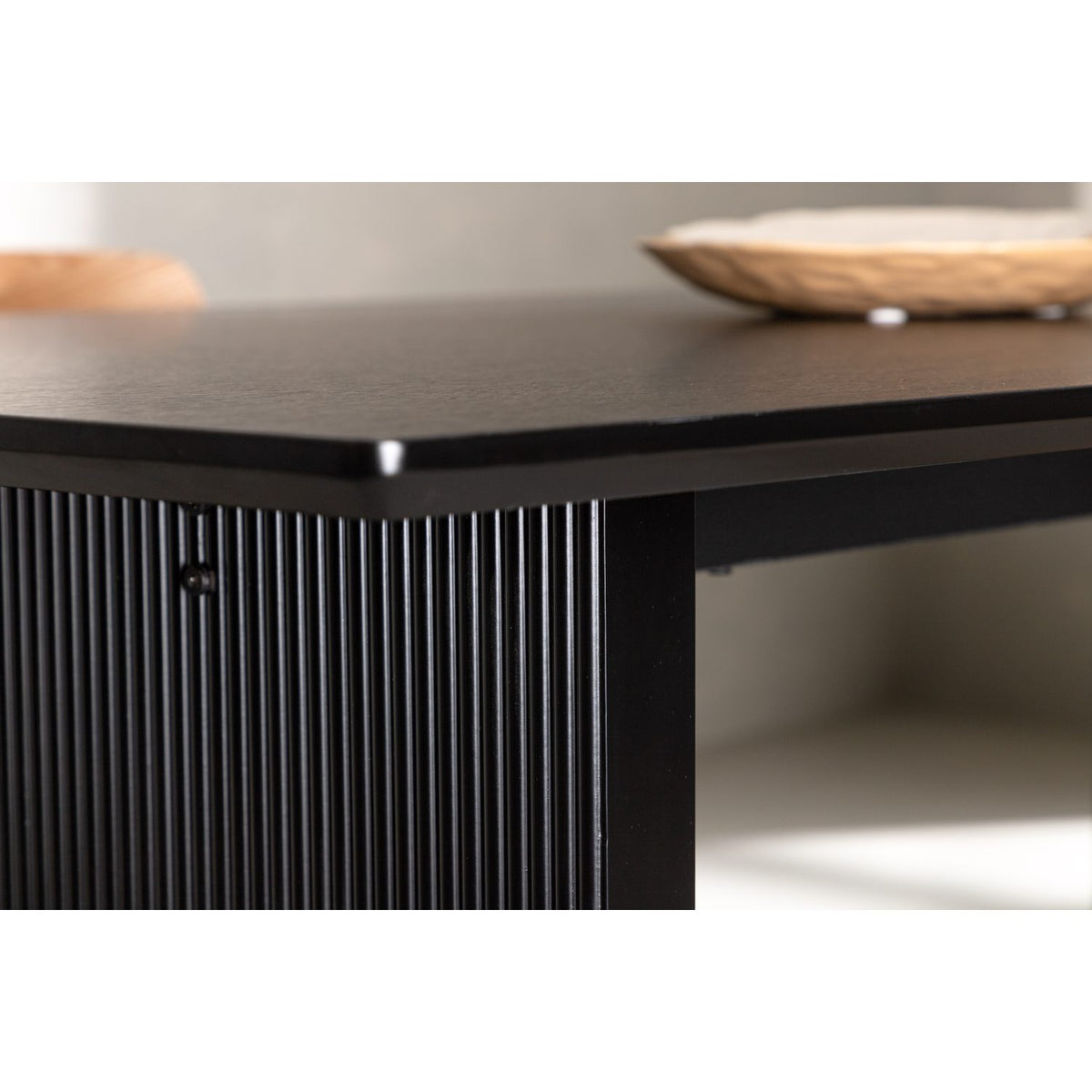 Vail Rektangulärt matbord Svart, MDF, 200 x 100
