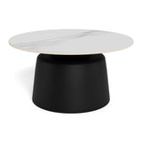 Nimbus soffbord Keramik Vit 70 cm Runt