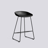 AAS 38 65 cm Barpall Black 2.0, Black – pulverlackerat stål
