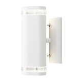 Modena GU10 Dubbel Transparent Vägglampa Ute Vit, 24 cm